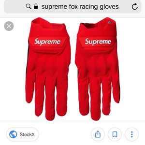 Supreme/Fox Racing bomber gloves